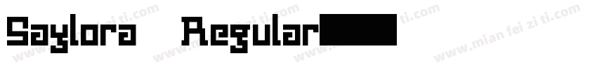 Saylora Regular字体转换